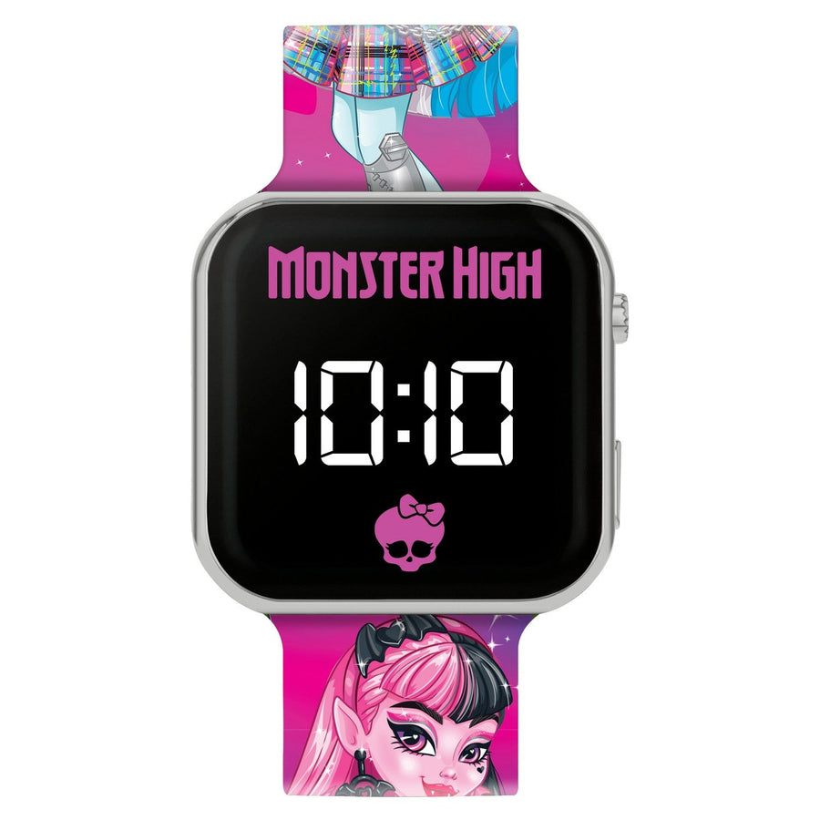 Disney Monster High Printed Strap Led Pink Watch MH4000