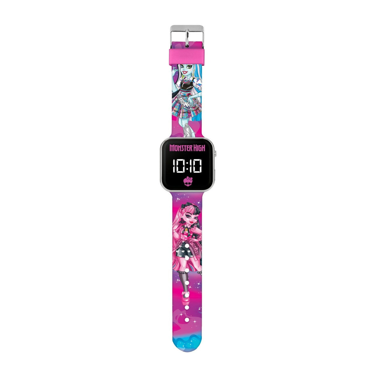 Disney Monster High Printed Strap Led Pink Watch MH4000