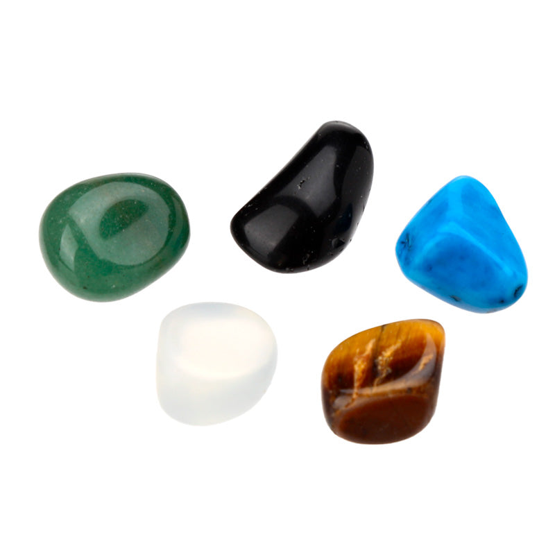Healing Stone Set of 5 Luck & Wealth Stones MIN36