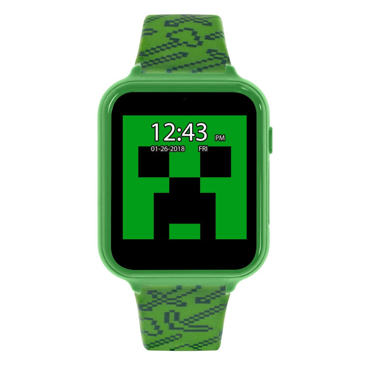 Gaming Minecraft Printed Strap Interactive Green Watch MIN4045ARG