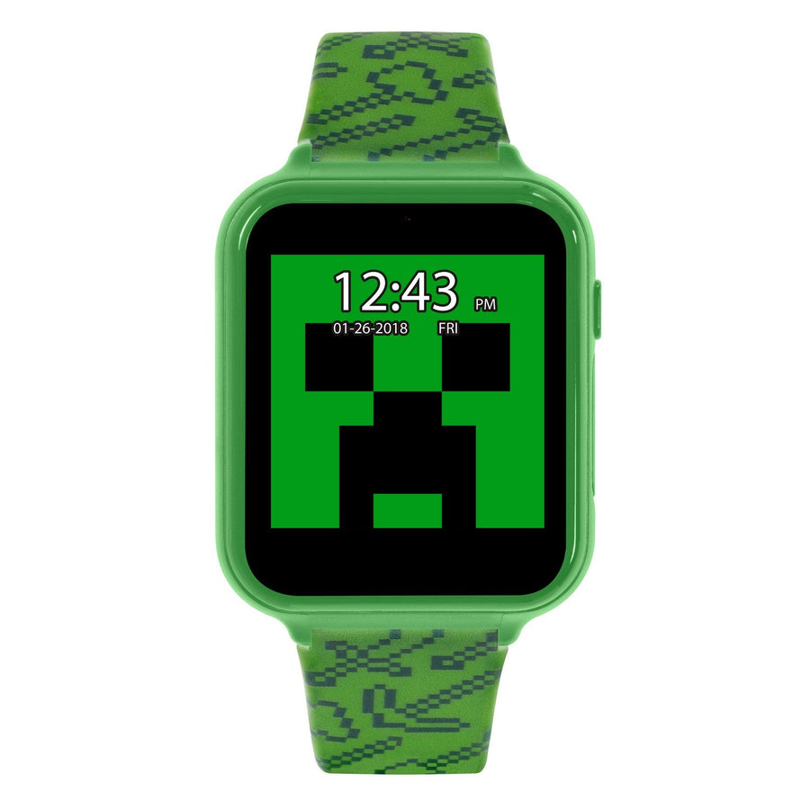 Gaming Minecraft Printed Strap Interactive Green Watch MIN4045ARG
