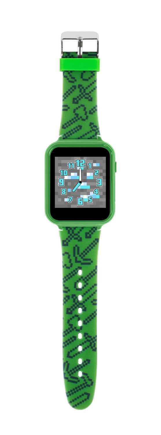Gaming Minecraft Printed Strap Interactive Green Watch MIN4045ARG