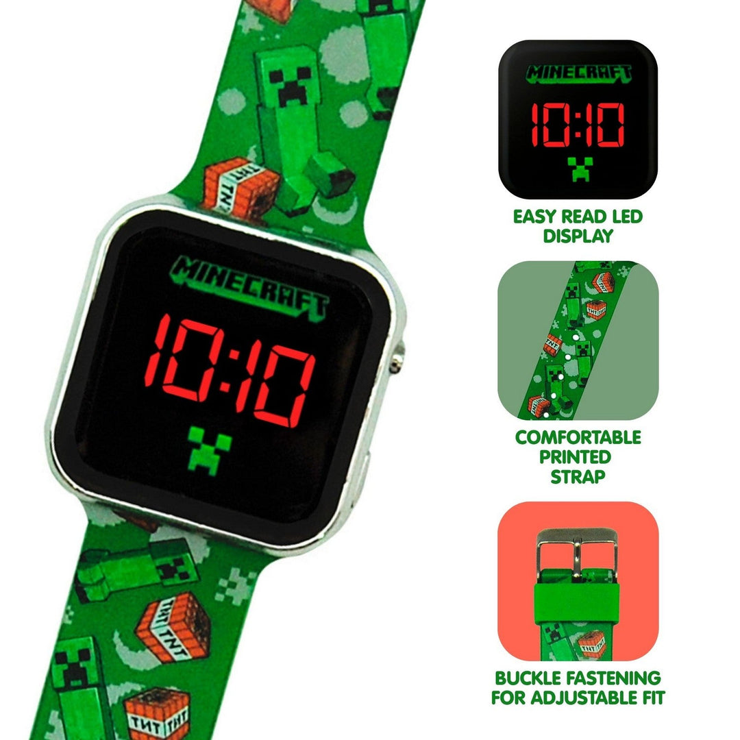 Gaming Minecraft Led Fob Green MIN4129