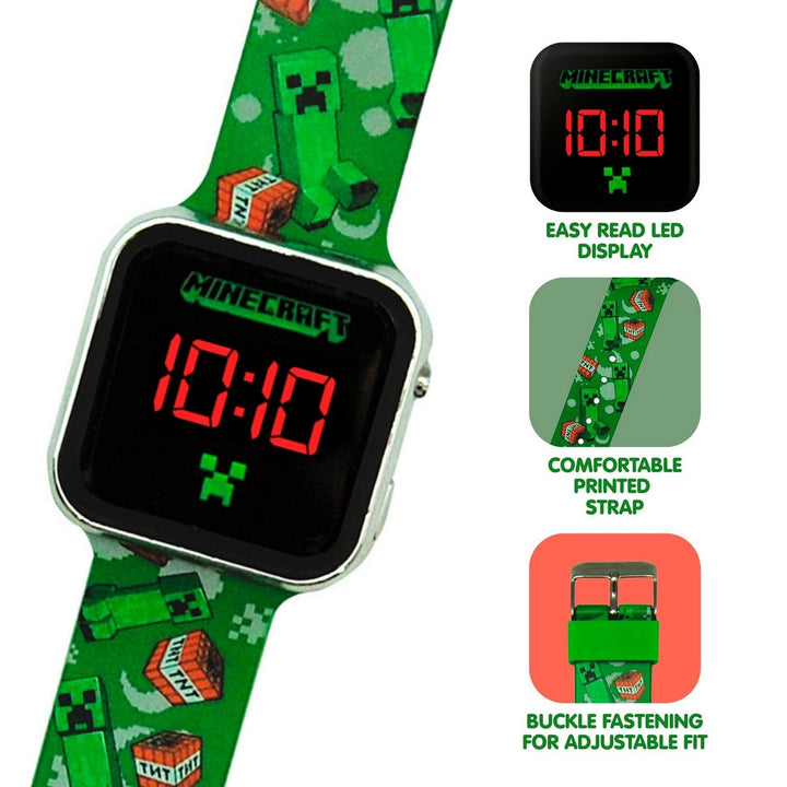 Gaming Minecraft Led Fob Green MIN4129