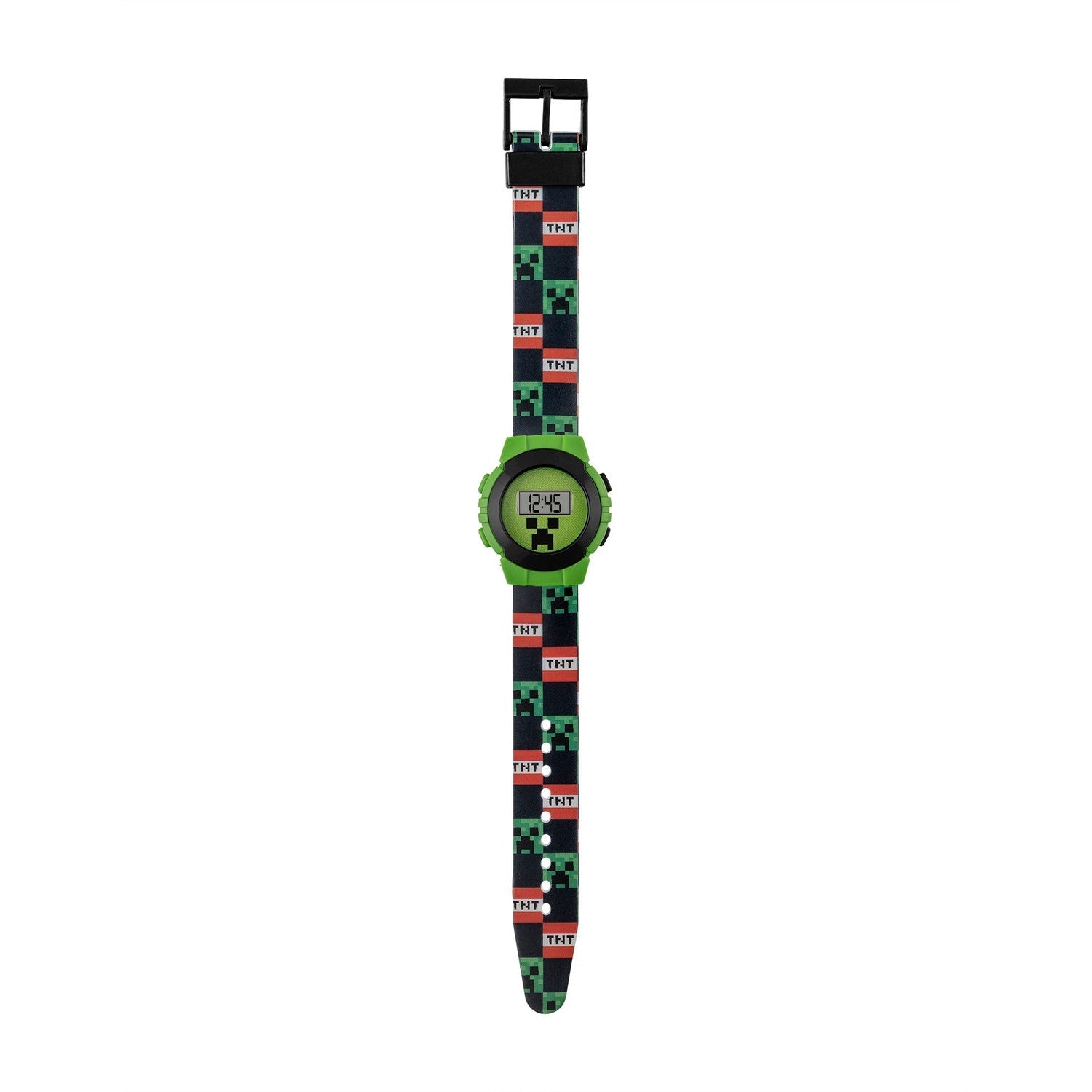 Gaming Minecraft Printed Digital Green Watch MIN4223