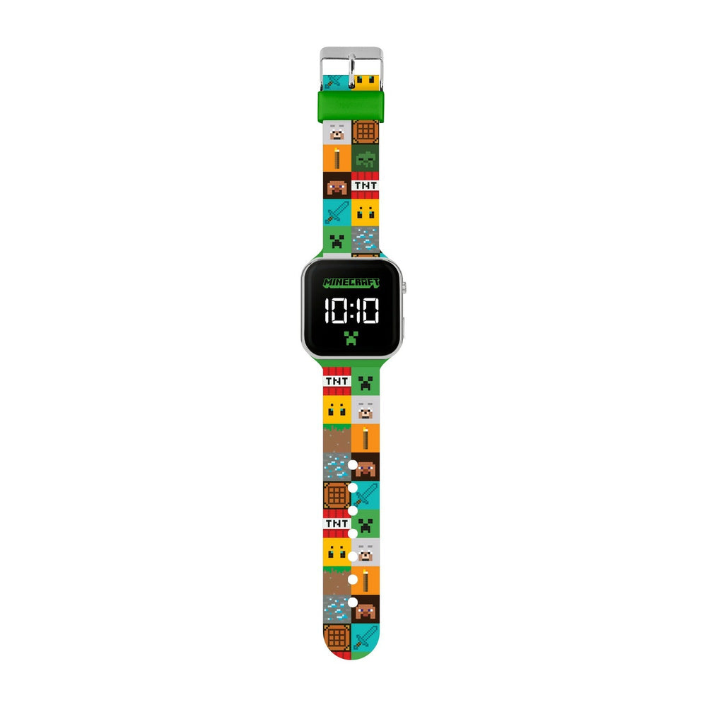 Gaming Minecraft Printed Strap Led Watch MIN4272