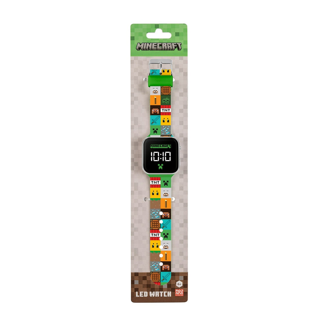 Gaming Minecraft Printed Strap Led Watch MIN4272
