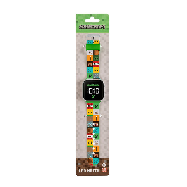 Gaming Minecraft Printed Strap Led Watch MIN4272