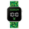 Gaming Minecraft Kreeper Printed Strap Led Green Watch MIN4273