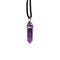 Healing Stone Gemstone Double Terminated Shaped Pendant Necklace MIN53