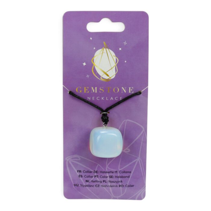 Healing Stone Tumbled Gemstone Pendant Necklace MIN58