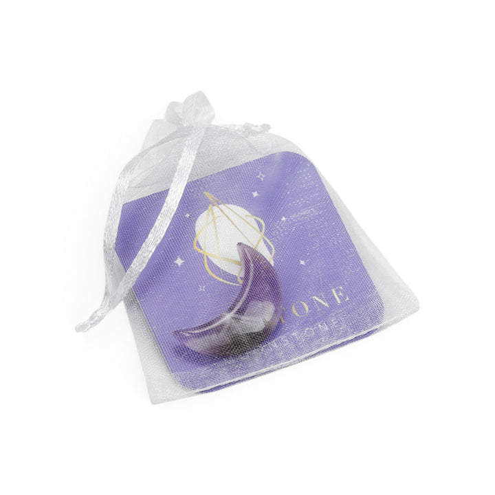 Healing Stone Set of 2 Star & Moon Gemstones MIN63