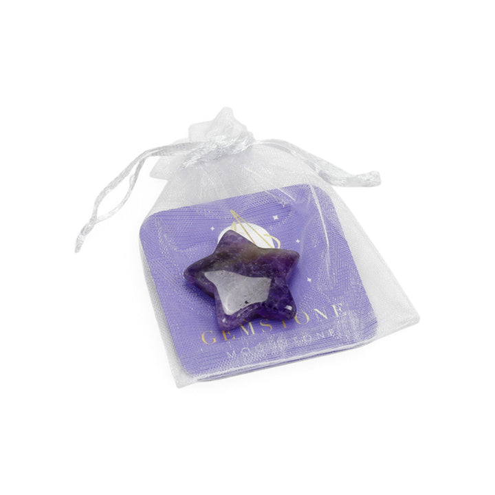 Healing Stone Set of 2 Star & Moon Gemstones MIN63