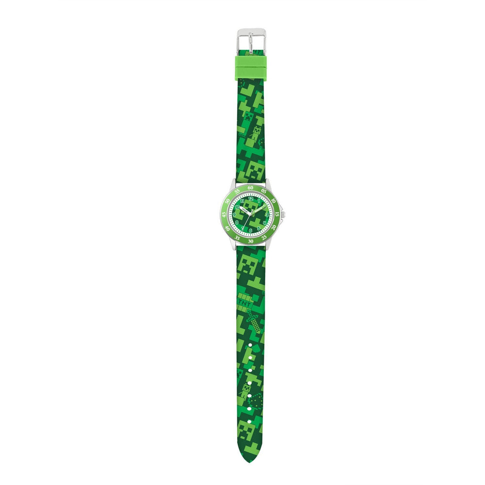Gaming Minecraft Creeper Time Teacher Green Watch MIN9033