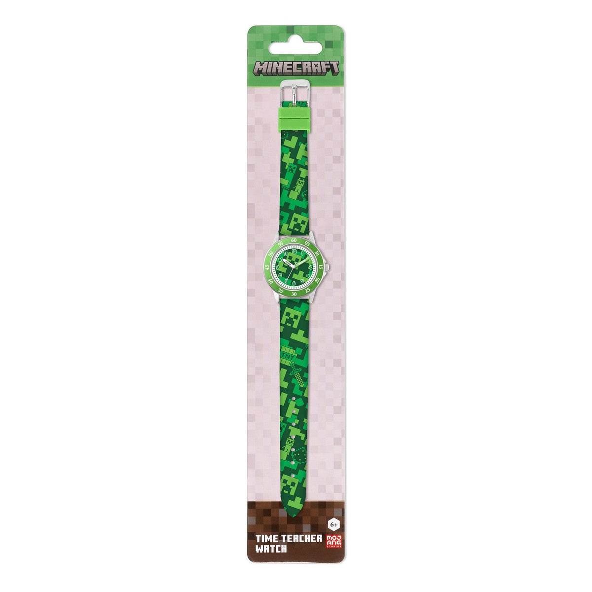 Gaming Minecraft Creeper Time Teacher Green Watch MIN9033