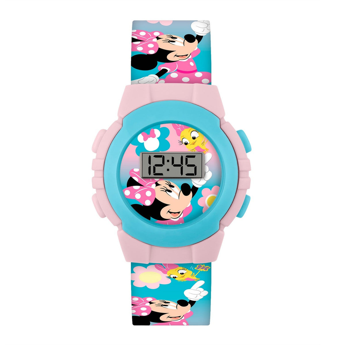 Disney Mickey &amp; Minnie Mouse Printed Digital Watch MN4443