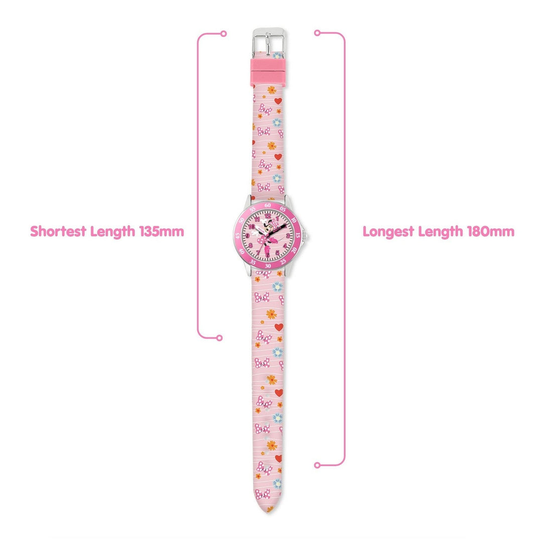 Disney Mickey & Minnie Mouse Printed Time Teacher Pink MN9101