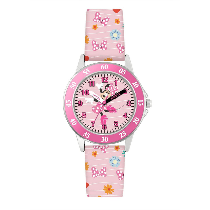 Disney Mickey & Minnie Mouse Printed Time Teacher Pink MN9101