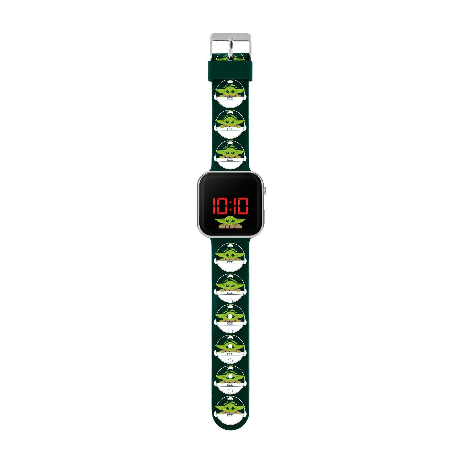 Star Wars The Mandalorian Grogu Printed Strap Led Watch MNL4034ARG