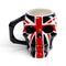 UK Flag Skull Head Ceramic Shaped Mug MUG218
