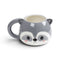 Adoramals Raccoon Head Ceramic Shaped Mug MUG346