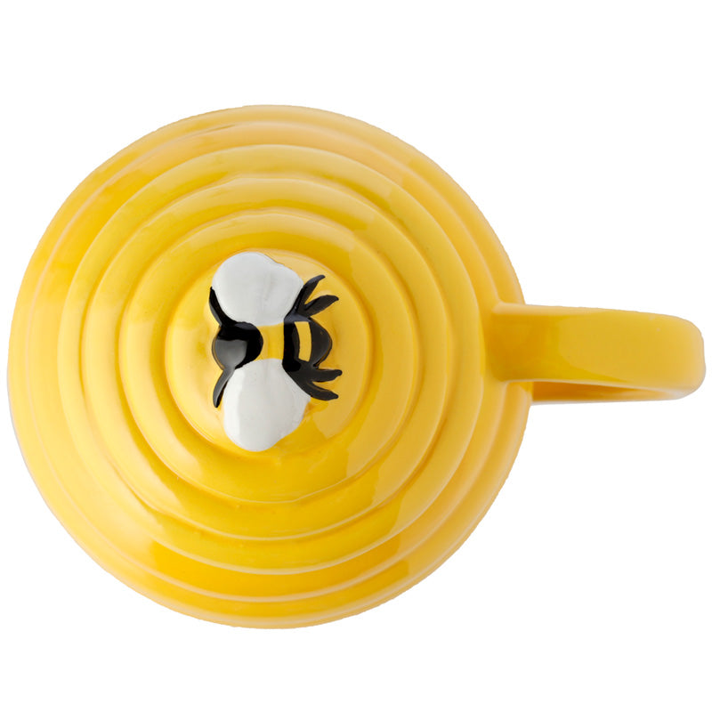 Beehive Shaped Ceramic Mug with Lid MUG401