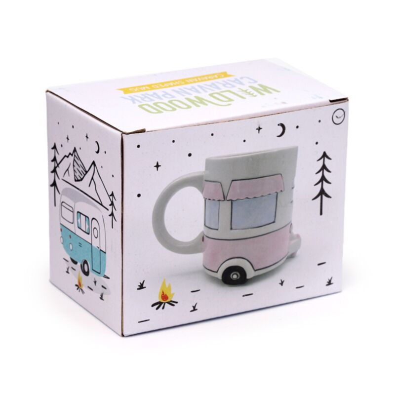 Home Is Where You Park It Caravan Ceramic Shaped Mug MUG439