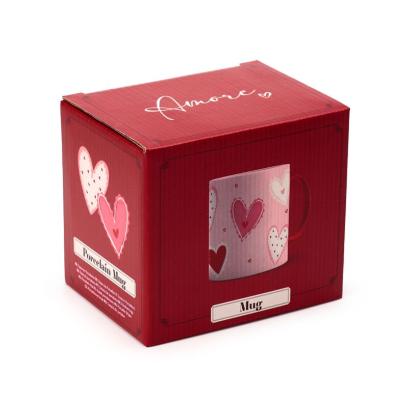 Amore Hearts Porcelain Mug MUG494