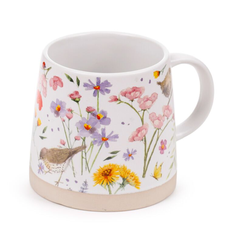 Jan Pashley Wings & Wildflowers Tapered Stoneware Mug MUG998