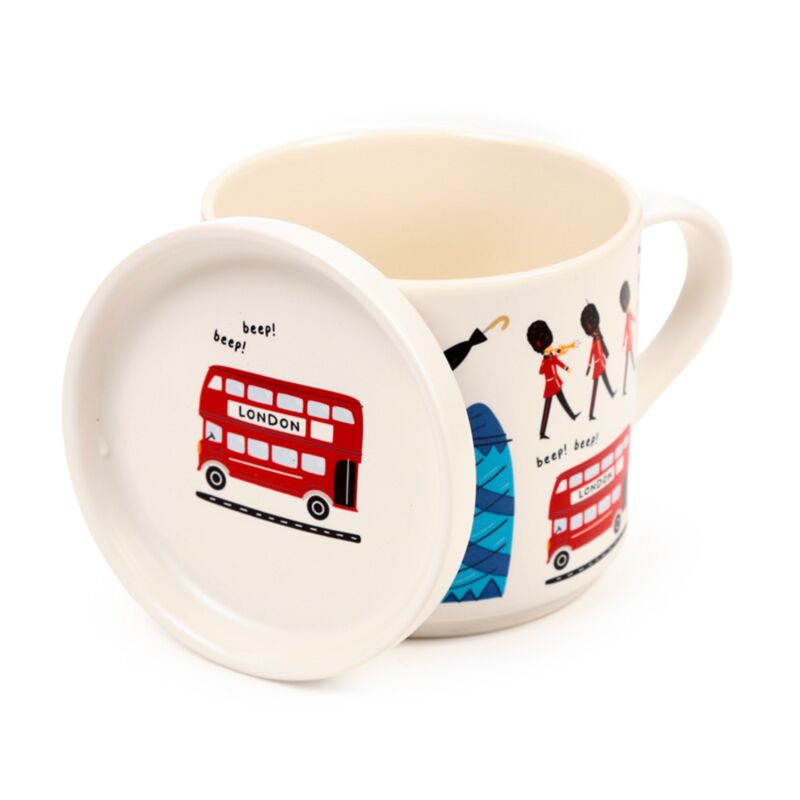 London Souvenir Porcelain Mug & Coaster Lid Set MUGC42