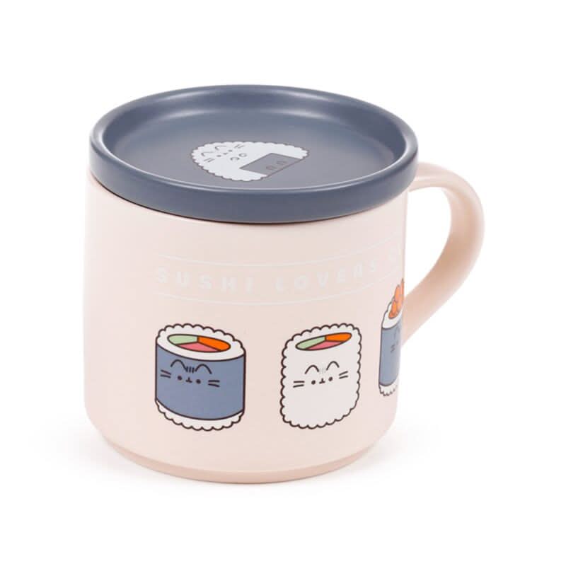 Pusheen the Cat Bento Club Sushi Lover Porcelain Mug & Coaster Lid Set MUGC46