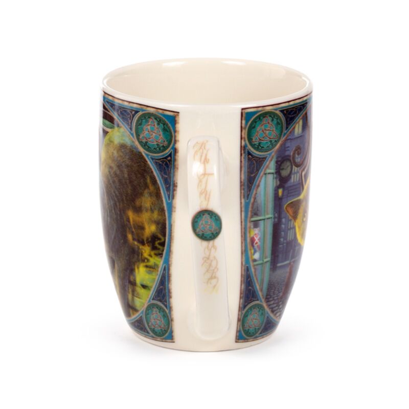 Lisa Parker Rusty Cauldron Cat Porcelain Mug MULP62