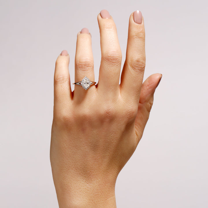 Mischa | 9ct White Gold 1ct tw Lab Grown Diamond Engagement Ring