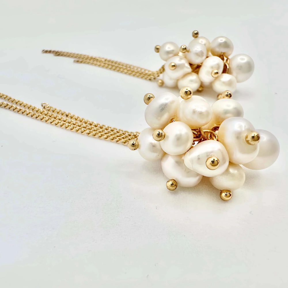 Multi Ivory Pearl Earrings