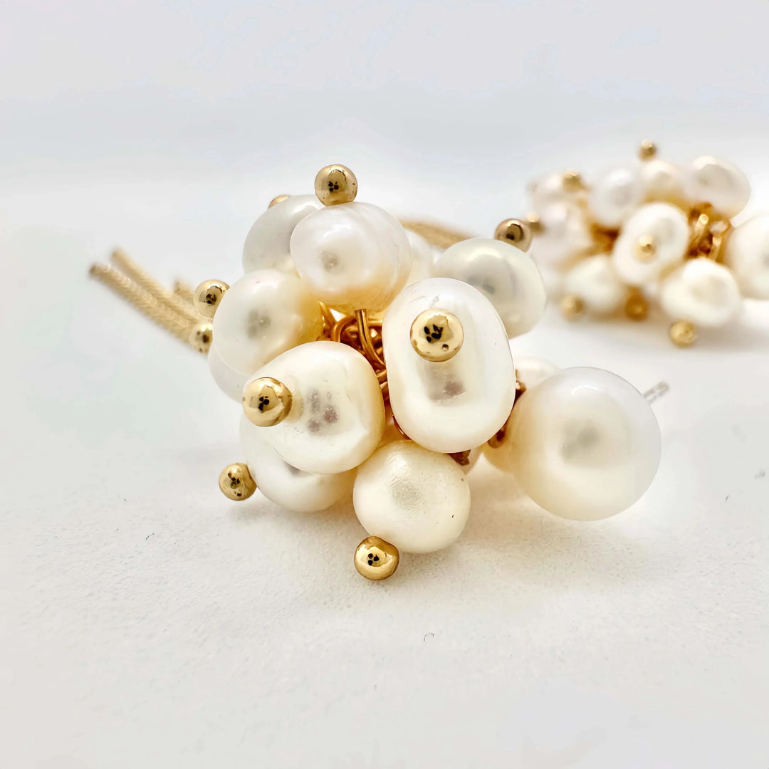 Multi Ivory Pearl Earrings