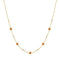 Gold Nano Gem Station Necklace N066-01G