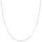 Silver Mini Bead Station Necklace N066-02H