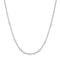 Silver Multi Station Round Stone Chain Necklace N066-05H
