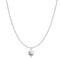 Silver Colour-Block Mother of Pearl Star Necklace N067-05H