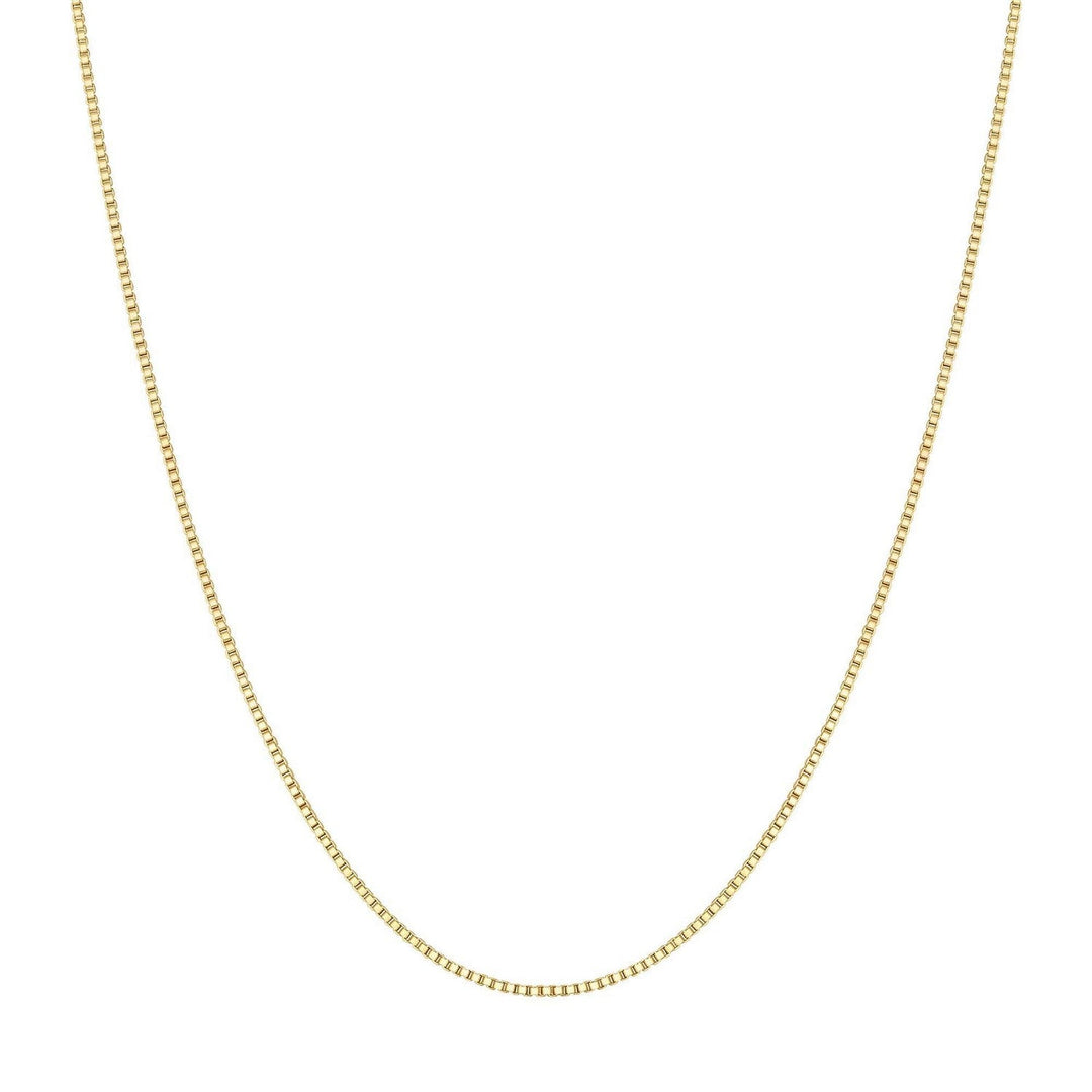 Gold Box Chain Necklace N068-02G