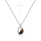 Silver Tiger Eye Droplet Pendant Necklace N068-05H