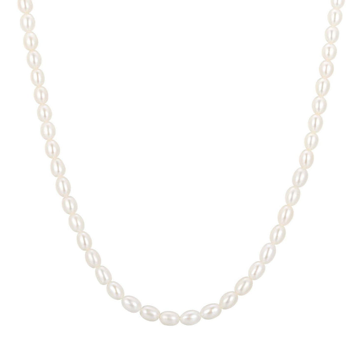 Gold Pearl Beaded Necklace N069-02G