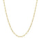 Gold Bezel Station Paper Clip Chain Necklace N069-07G
