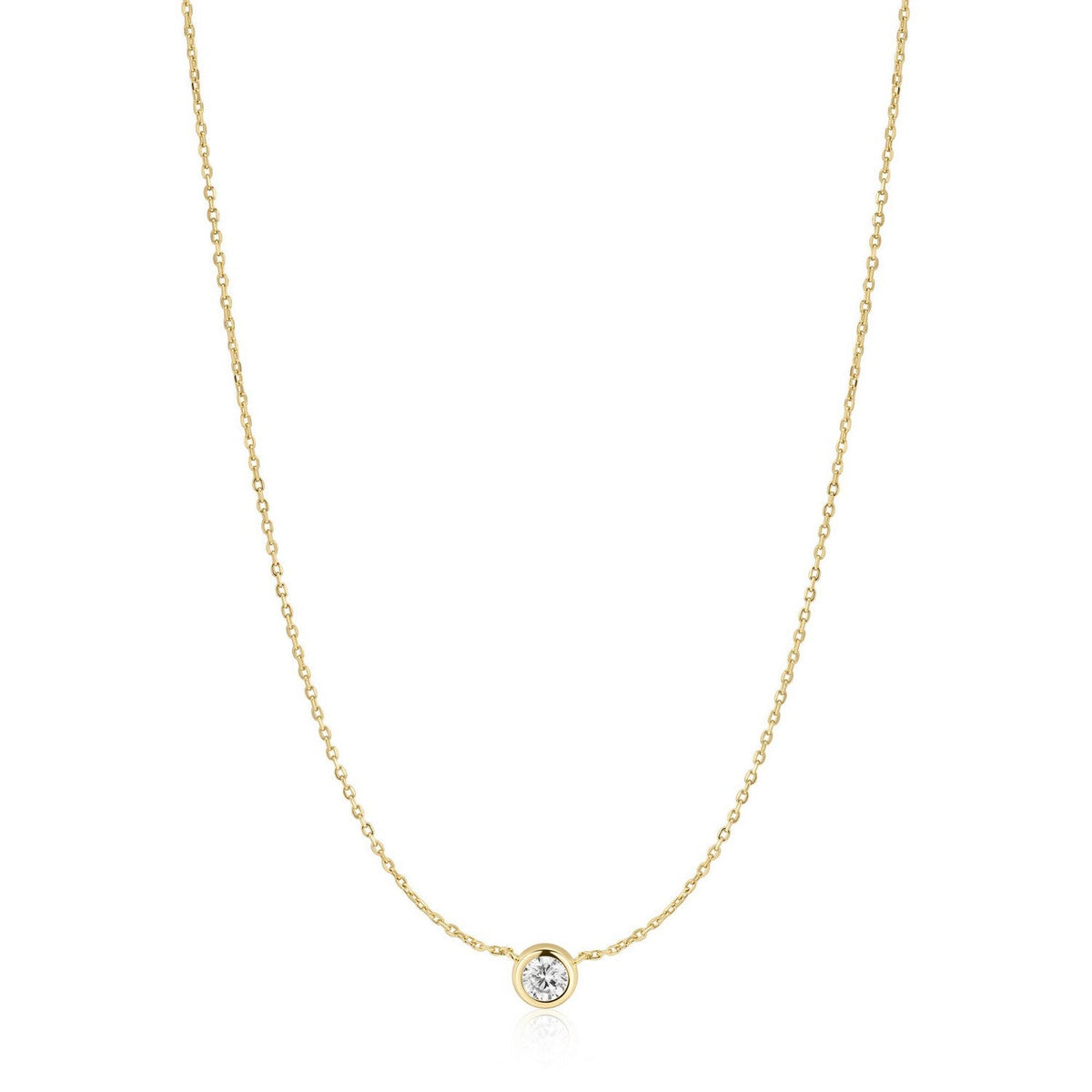 Gold Just You Solitaire Necklace N071-01G