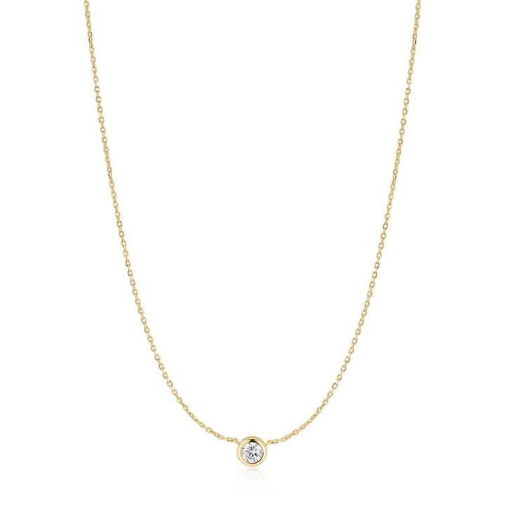 Gold Just You Solitaire Necklace N071-01G