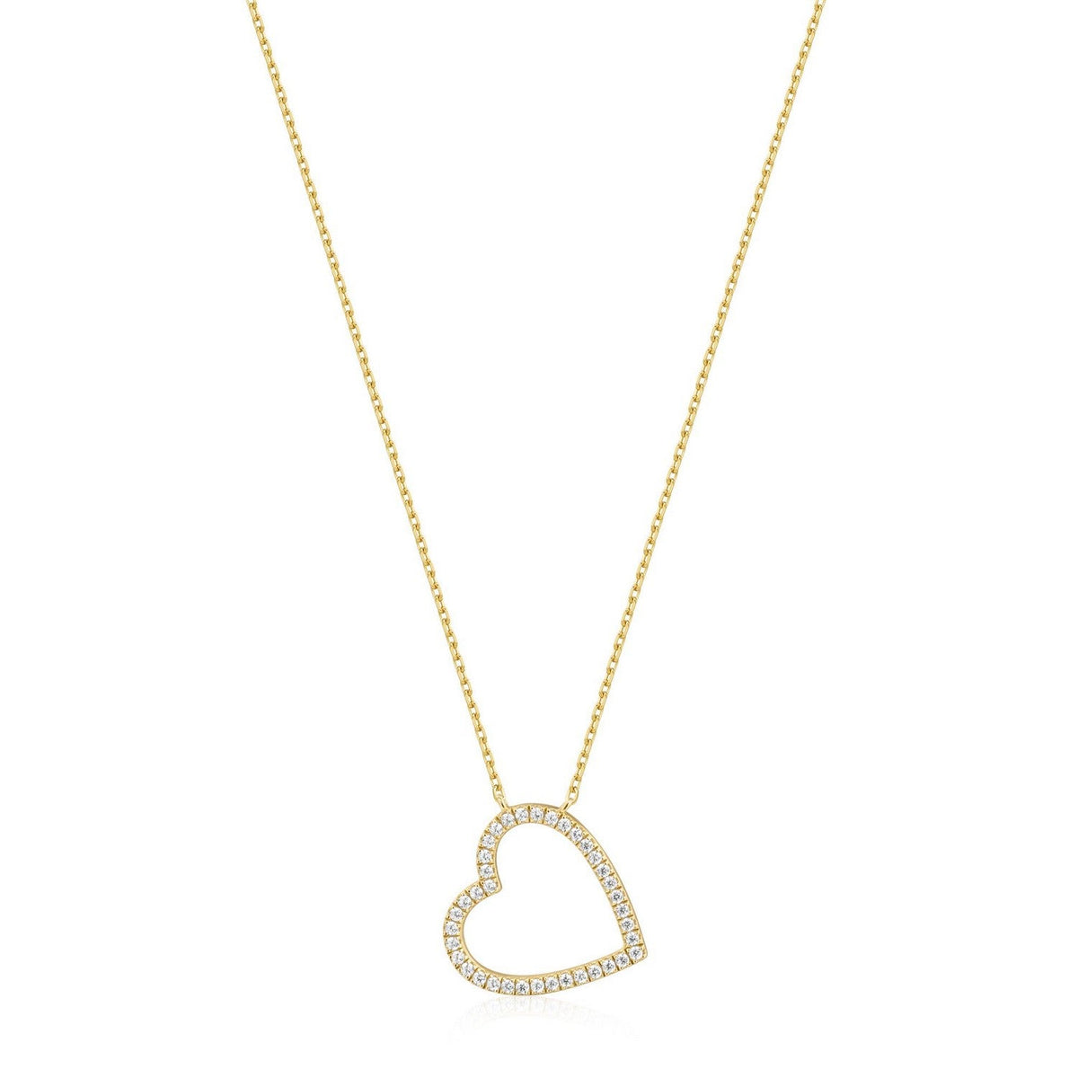 Gold Heart Necklace N071-06G