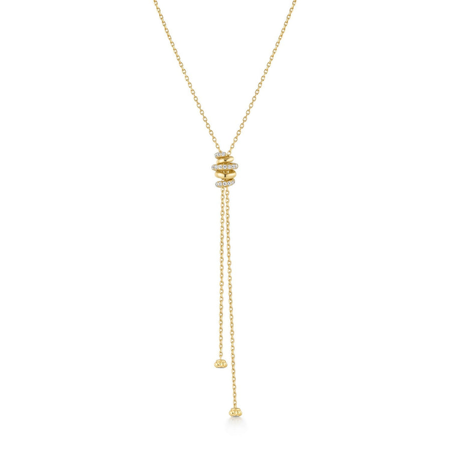 Ania Haie Gold Twisted Rope Lariat Necklace N072-07G