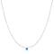 Ania Haie Silver Bezel-Set Lab-Created Turquoise Solitaire Necklace N073-01H