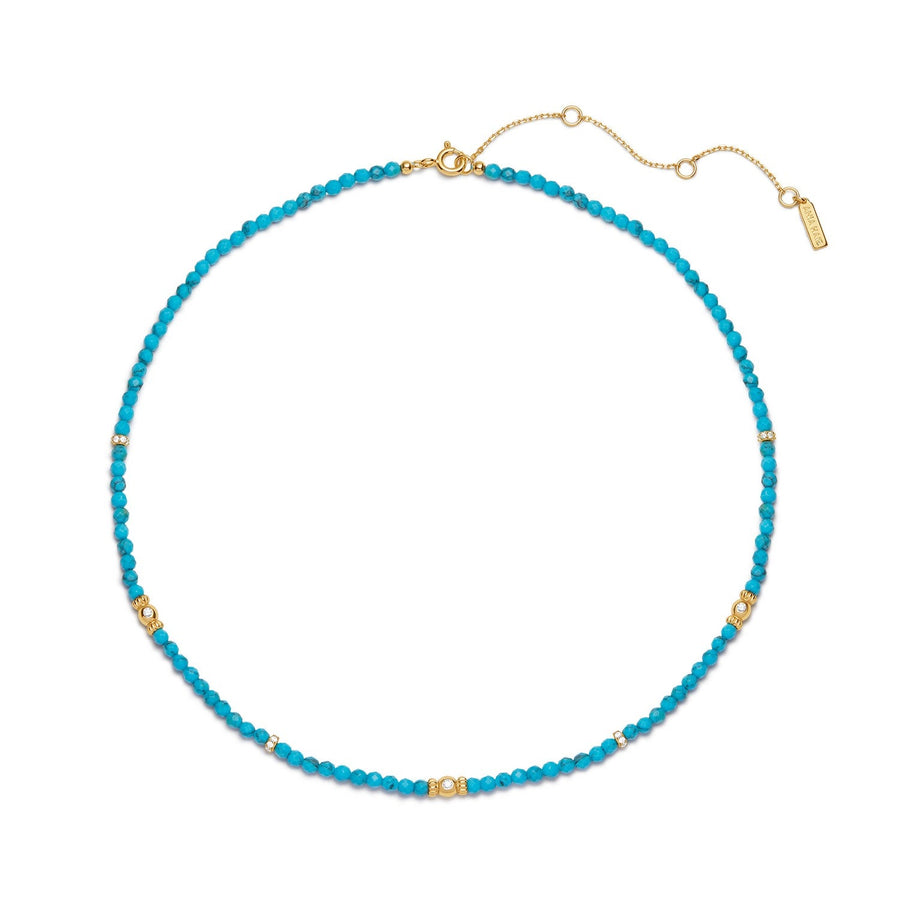 Ania Haie Gold Lab-Created Turquoise Beaded Necklace N073-02G