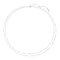 Ania Haie Silver Double Chain Bead Station Necklace N073-04H